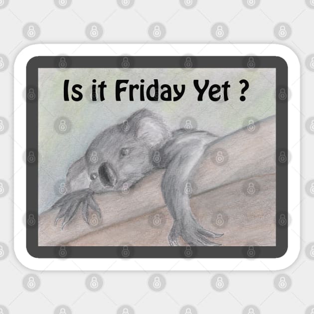 Koala Friday Sticker by AussieLogic